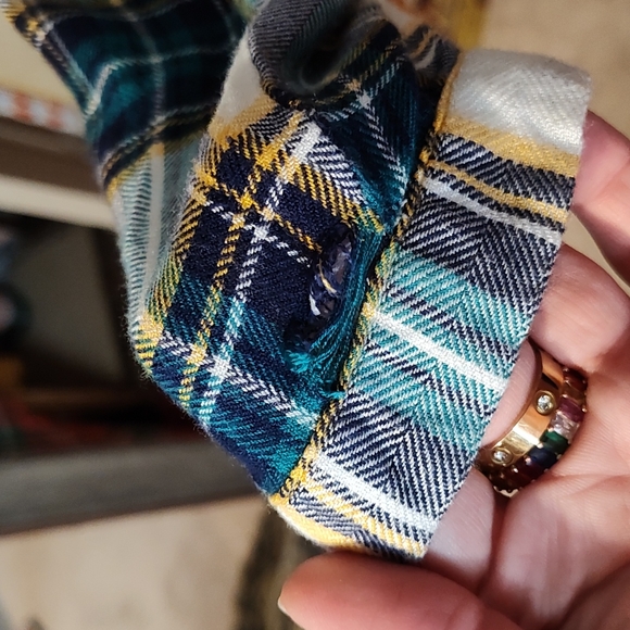 Woman's Plaid Button Up - Picture 4 of 5